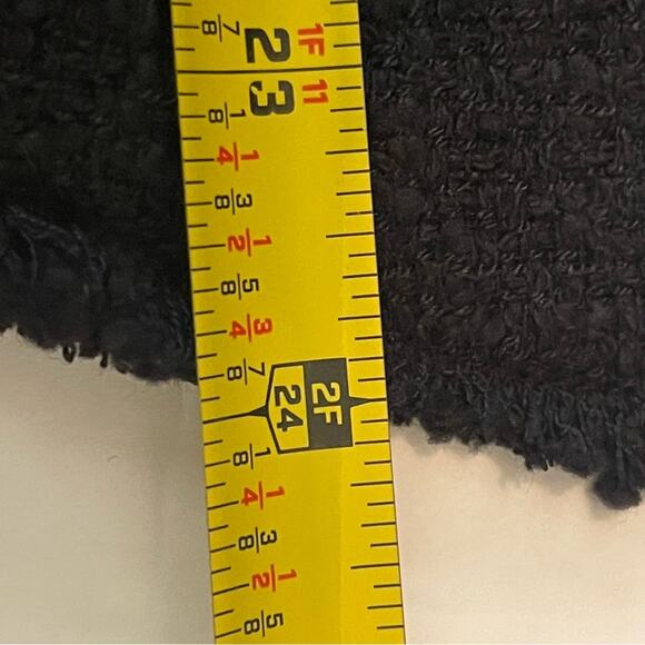 LOFT Black Raw Edge Woven Career Academia Jacket Blazer NWT Size 6 - Picture 13 of 13